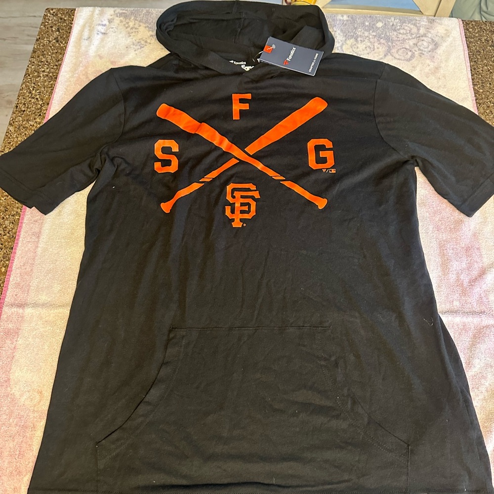 Fanatics Black and Orange Sports Hoodie
